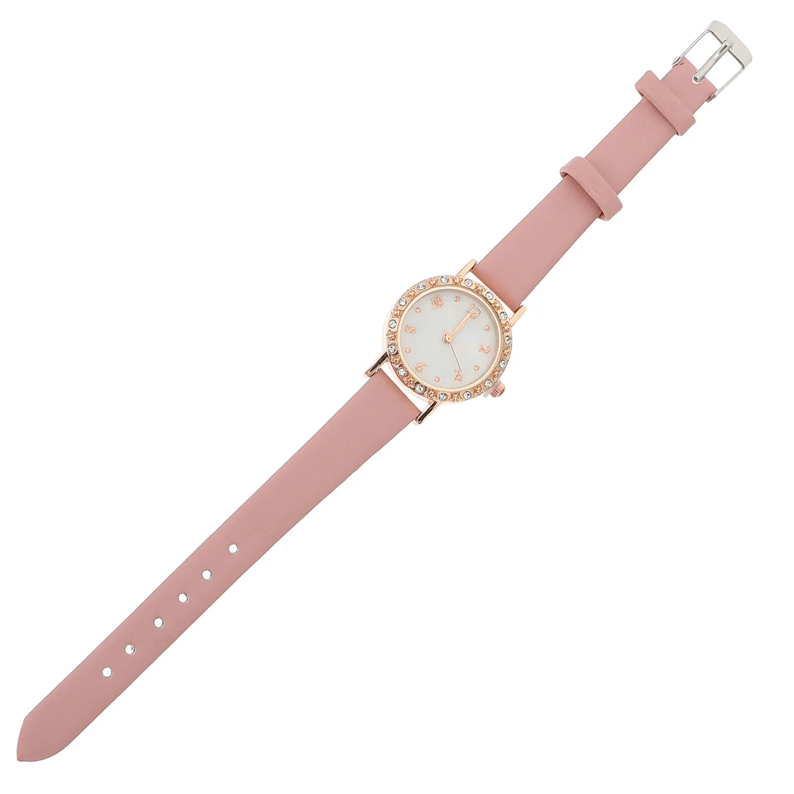 1pc Elegant Diamond-Paved Women Quartz Watch Waterproof Daily Wear Fashion Lady Wristwatch For Her