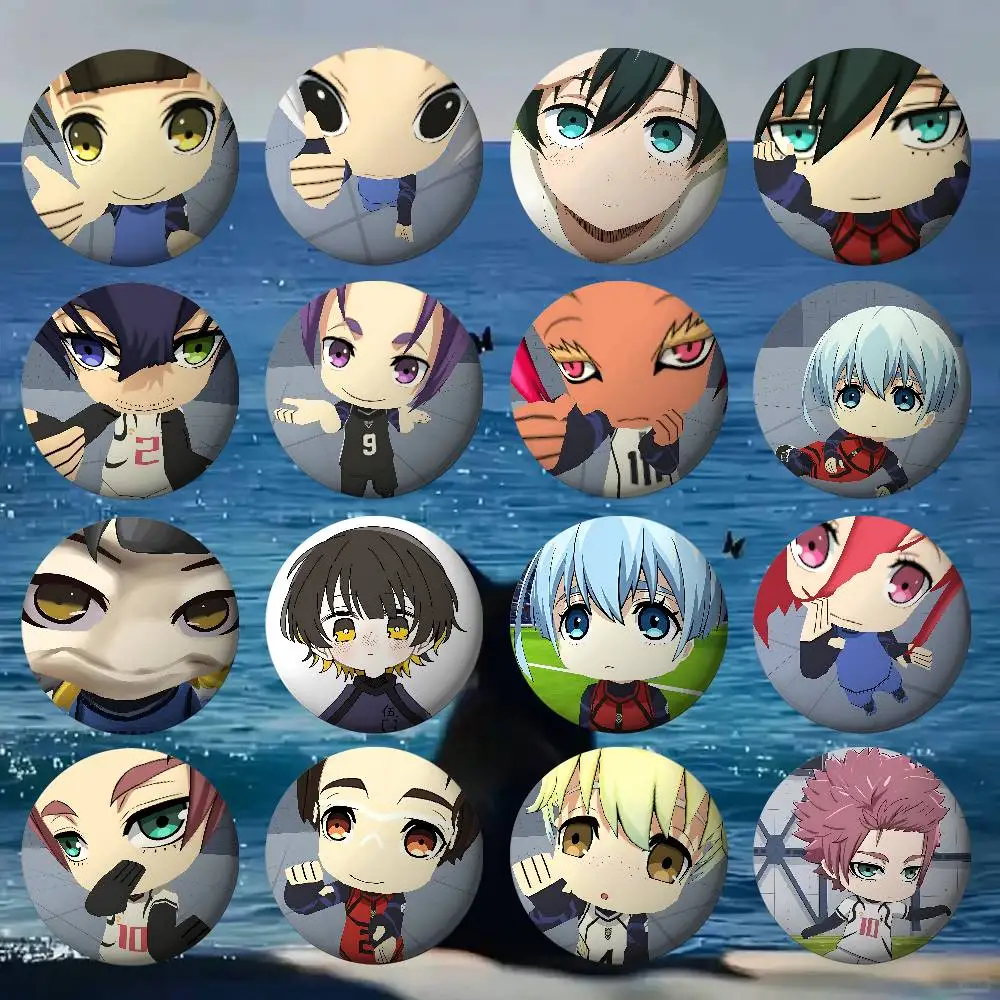 

Kawaii Anime B-Blue Lock Badges Fans' Cartoon Lapel Pins Brooch Emblem Trinkets Gifts Folks Backpack Decor Jewelry Pieces