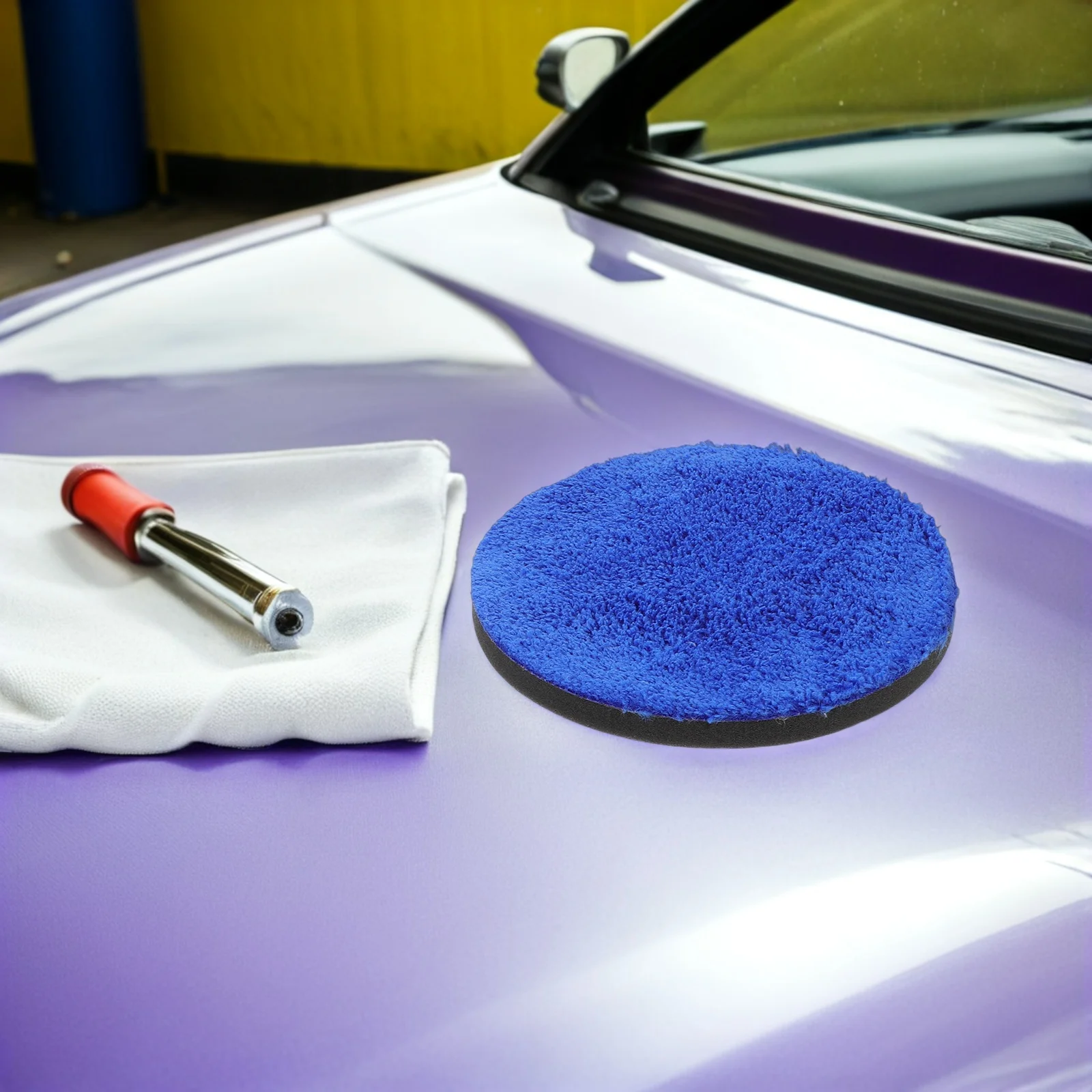 

3pcs Car Polishing Pads 150Mm Automotive Buffing Sponge For Polisher Wax Applicator Hand Detailing Paint Correction Care Kit