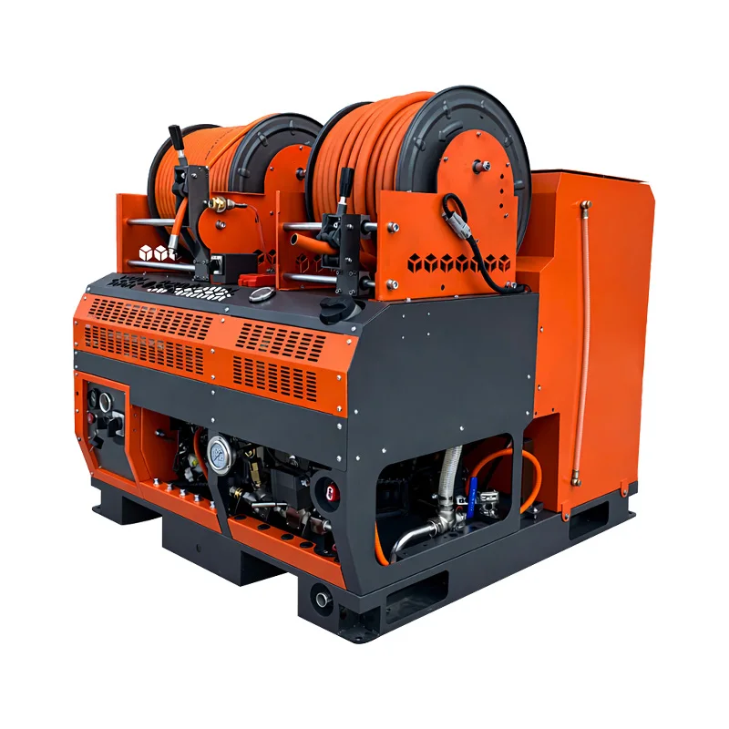 Industrial Pipeline Unclogging Machine Multi Cutter Head Municipal Underground Drain Pipe Blockage Dredger