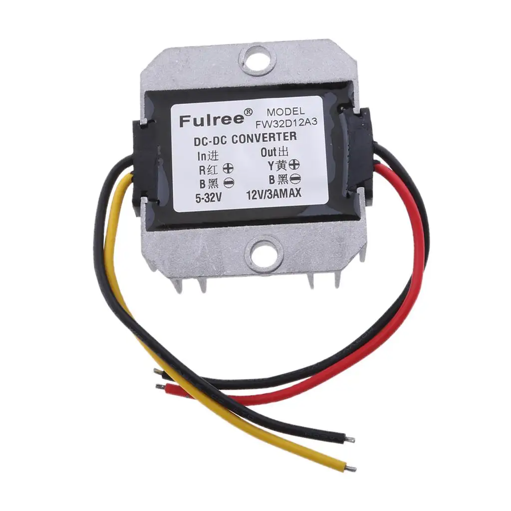 DC 12V 32V to 12V Waterproof Converter Voltage Regulator Module