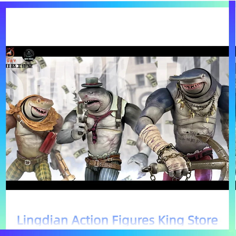 

In Stock 1/12 Fury Toys Studio Deep Sea Power Series White Shark Hammerhead Shark Anime Model Statue Collectible Figure for Boys