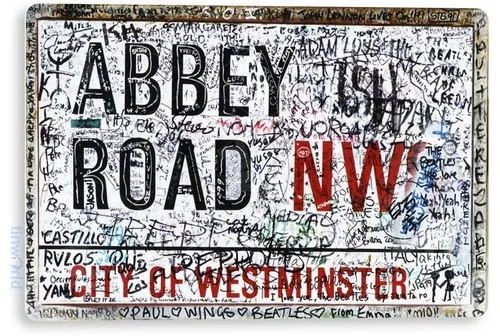 Tin Sign Abbey Road… - image