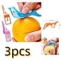 3pcs Fruit Apple Kiwi Peeler Orange Cutter Vegetable Stainless Steel Peelers Portable Manual Peeling Potatoes Peeler Kitchen