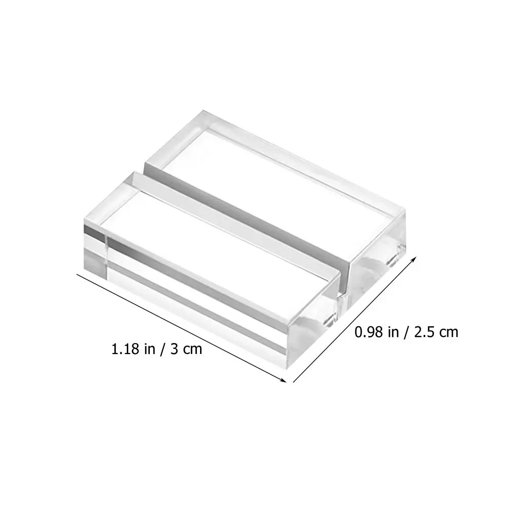 12Pcs Acrylic Table Number Display Stands Clear Card Holders Stable Desktop Sign Holders for Weddings Gold Table Numbers