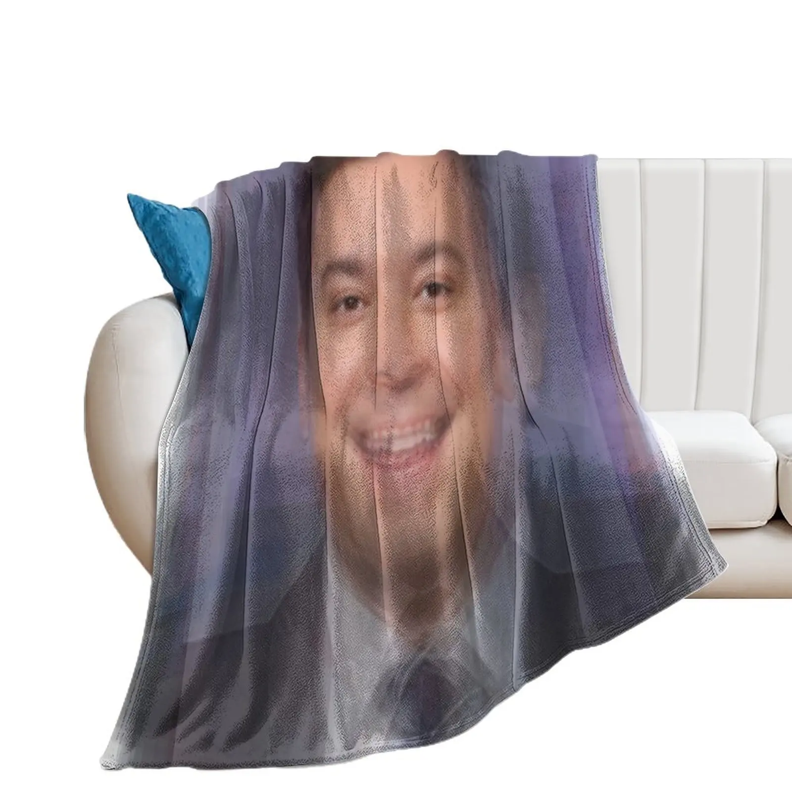 Jimmy Fallon Portrait Overlay Throw Blanket Fashion Sofas Bed linens Blankets