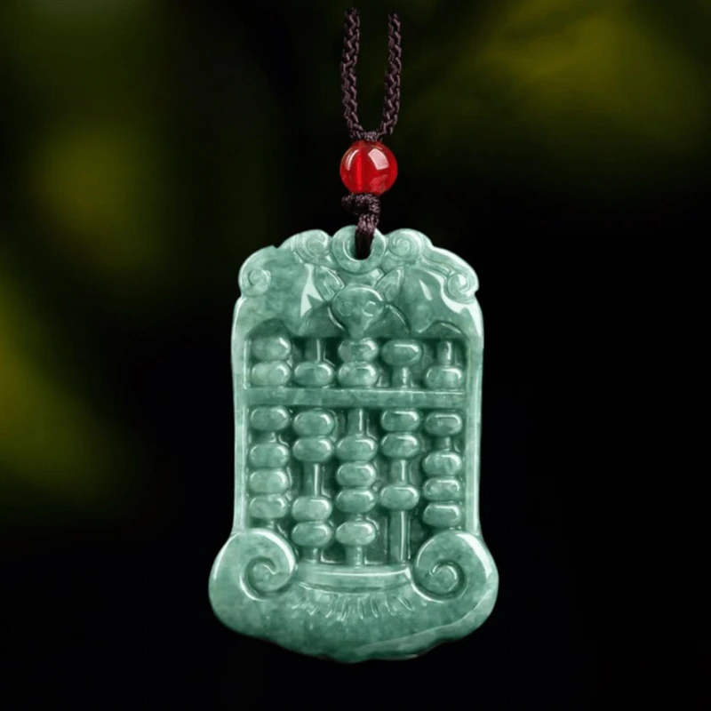 Bean Green Wishful Thinking Pendant Ice Pendant Green Fortune High-end