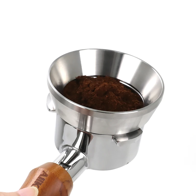 54mm Coffee Dosing Ring Stainless Steel Barista Dosing Funnel For Breville Sage Portafilter Espresso Accessories Machine Tools view 5