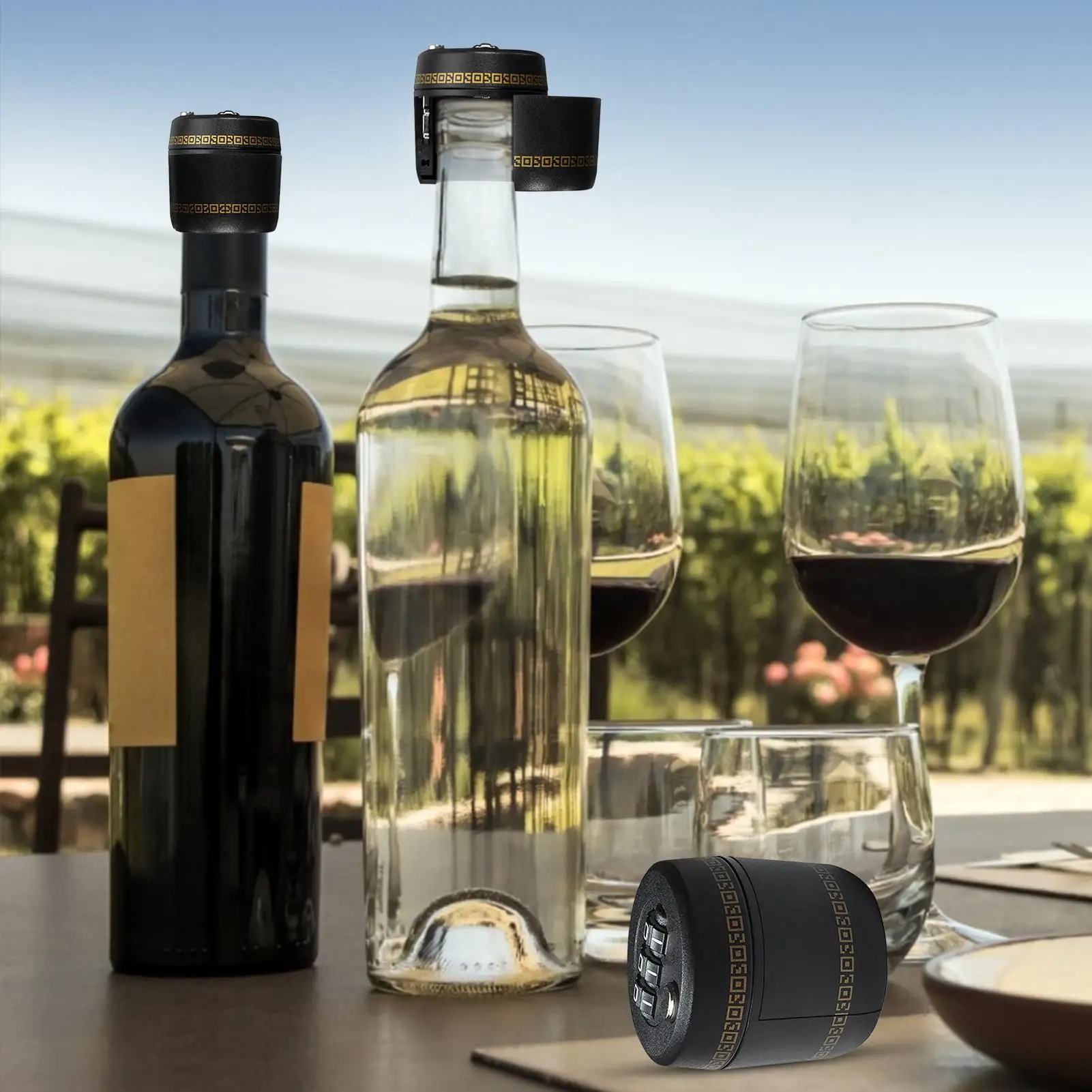Combination Lock for Wine Bottle Password Lock Wine Bottle Top Stopper Drink Bottle Lock Bottle Password Code Digital Lock