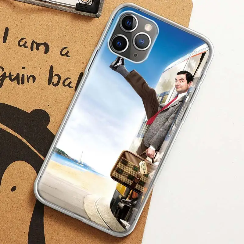 Funny Mr B-BeanS Case for Apple iPhone 12 13 Mini 14 Plus 16 15 Pro Max 11 X XS Max Phone Clear TPU Protective Cover Coque Funda