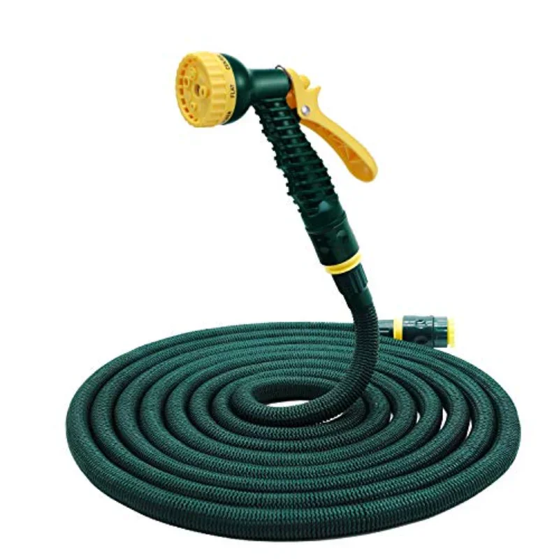 

Water Hose Gun Car Wash High Pressure Garden Hose with 7 Setting Spray Gun Fits