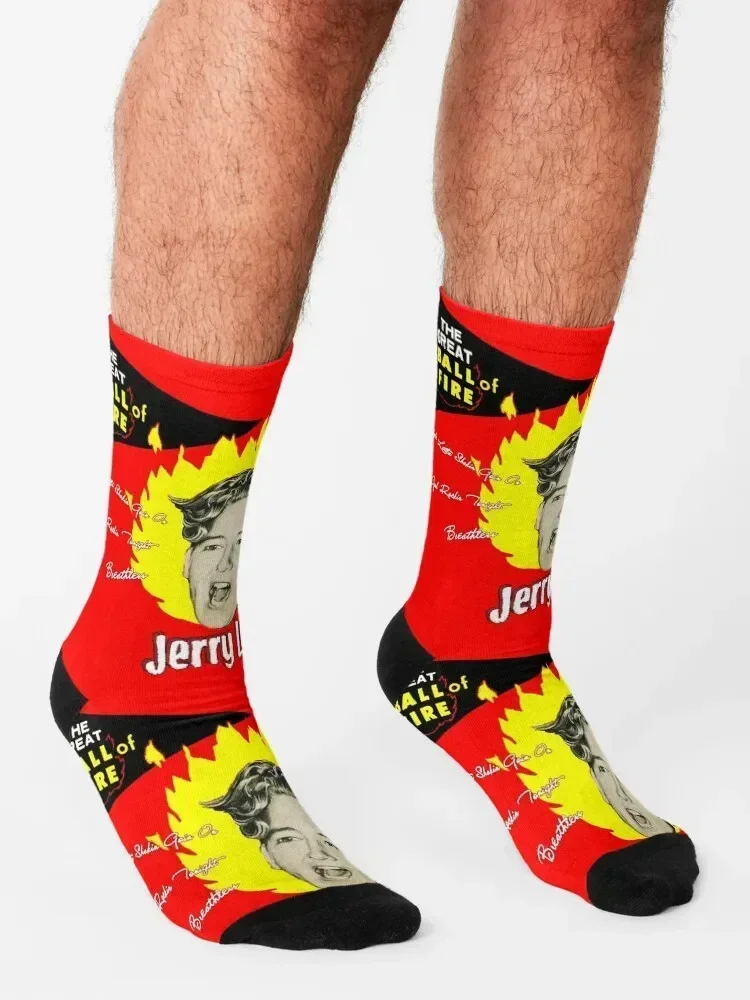 Jerry Lee Lewis - The Great Ball of Fire! Socks Crossfit golf Thermal man winter man Socks Man Women's