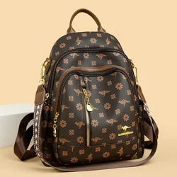 New Classical Fashion High Quality Soft Leather Travel Backpack Women Large Capacity Luxury Shoulder Bags School Bag Backpacks