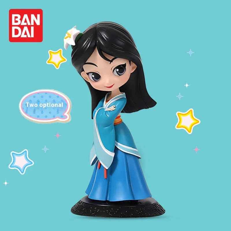 

Фигурка принцессы из серии Disney Bandai Qposket, фигурка из аниме фильма, фигурка из фильма «Мулан» в периферической коробке