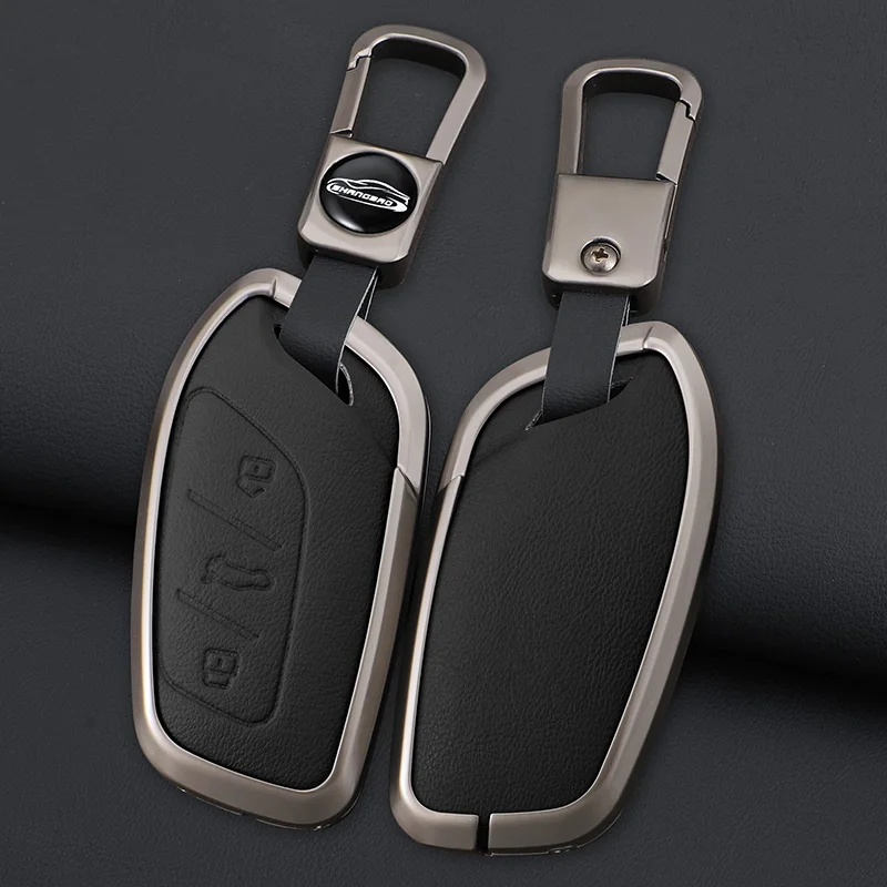 

Metal Car Key Case For 2021 Model New Crown 5 Key Cover Shell Second Generation MG5 For MG 4 2023 Mg4 Ev MG HS GT ZS EV ZX MG6