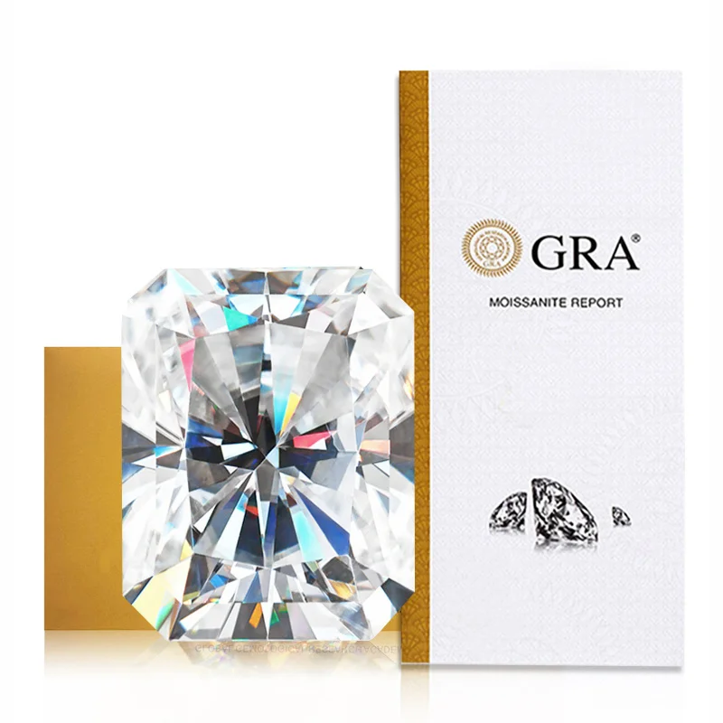 

Manufacturer Radiant Moissanite High-Quality Ultra-White Loose StoneDMoissanite Wholesale Suitable for Ring and Necklace Inlaydi