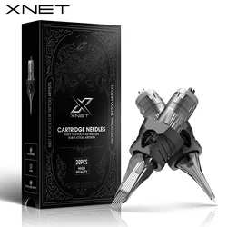 XNET Aurora Cartridge Tattoo Needles RL/RM/RS Disposable Silicone Sterilized Safety Tattoo Needles for Tattoo Machine Grip 20pcs