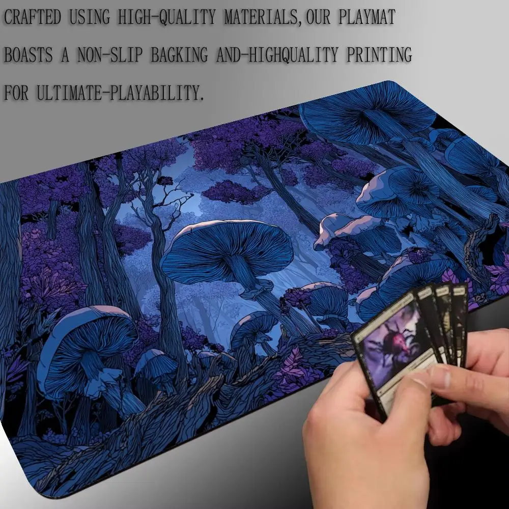Fantasy giant mushroom forest MTG Playmat Magic Card Battle Mat Non-Slip Durable 35X60CM Commander playmat tapete magic mtg