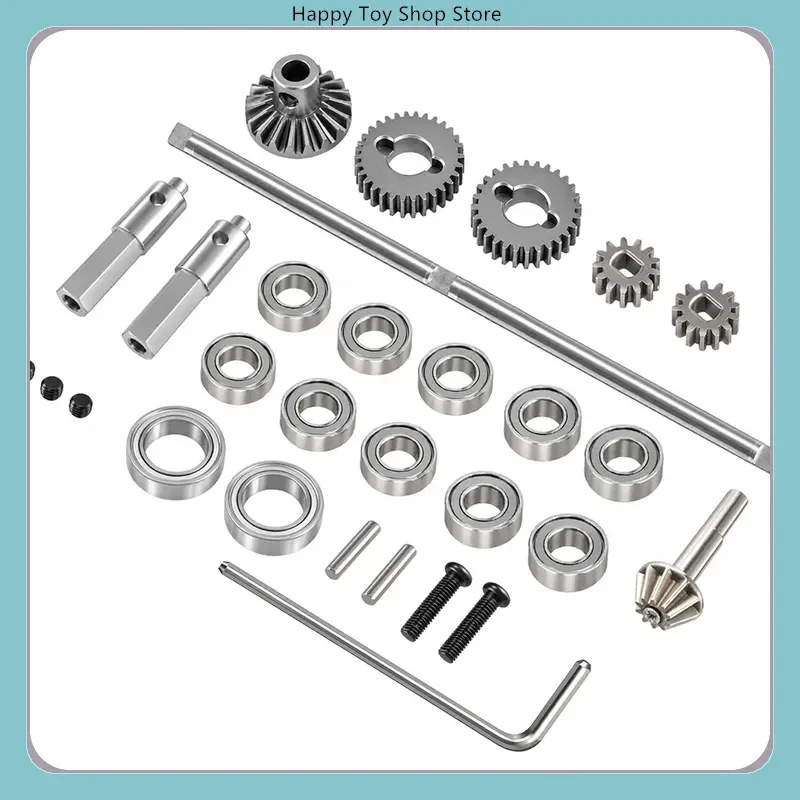 Gears, Bearings, Wheel Axles, Vulnerable Spare Parts for Mang Niu 1/12 99s Metal Portal Axle Front & Rear Replacement Parts