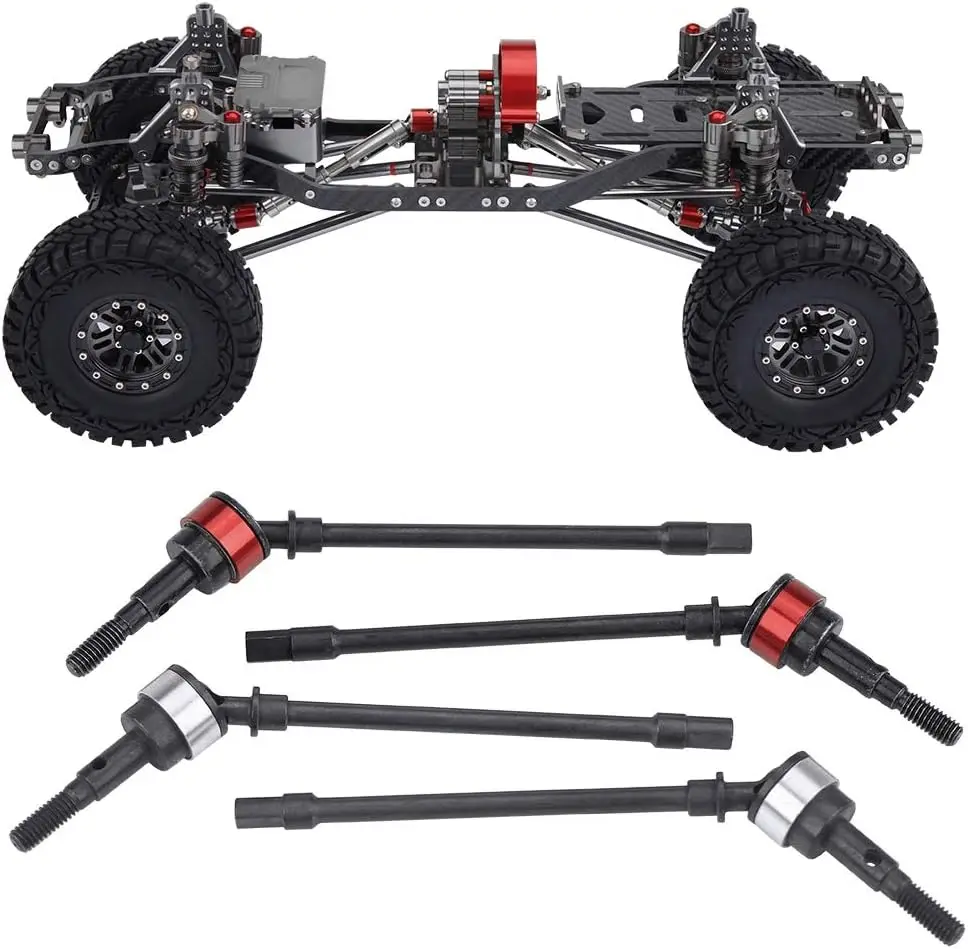 

RC car drive shaft 4 pieces hard steel front axle drive shaft SCX10 remote control car model accessories