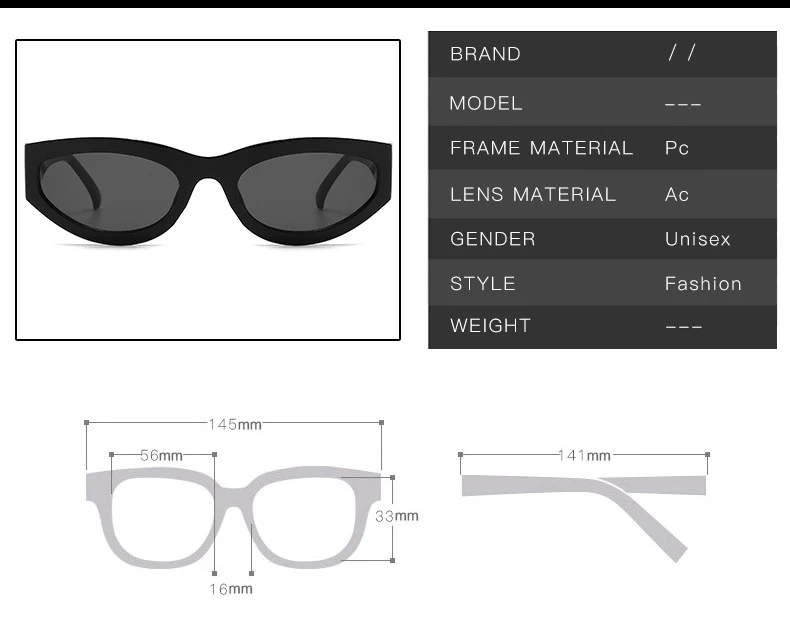 Mode Sonnenbrillen Frau Vintage Cat Eye Luxus Design Sonnenbrille Marke Shades Weibliche Nette Candy Farbe Brillen – Detail 5