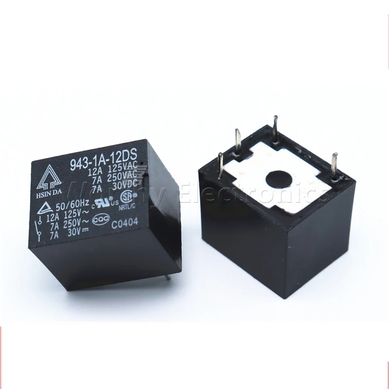 

Free Shipping 10pcs/lot Relay High-power Relays 943-1A-12DS 7A 4PIN Universal 3FF