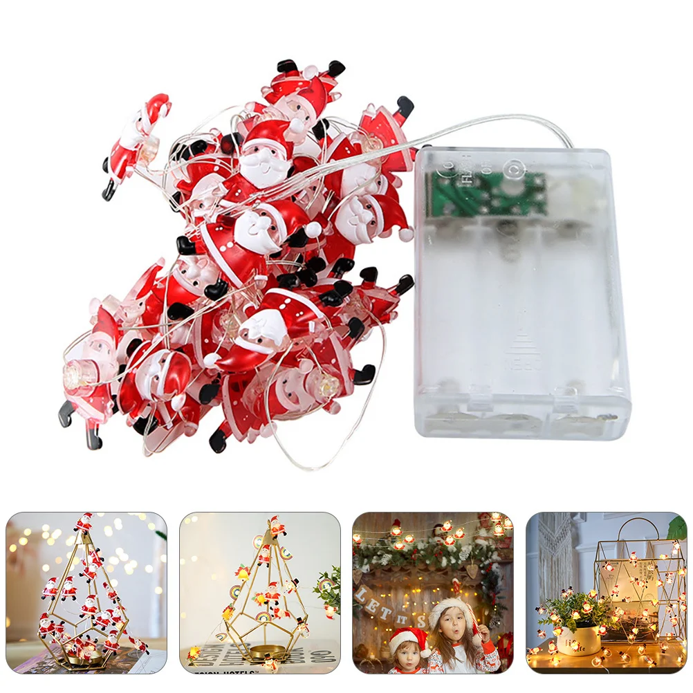 1 قطعة سلسلة أضواء عيد الميلاد ديكور 30 لمبات LED مصباح آمن الجهد المنخفض لشجرة الحائط متجر الحفلات عطلة الإضاءة