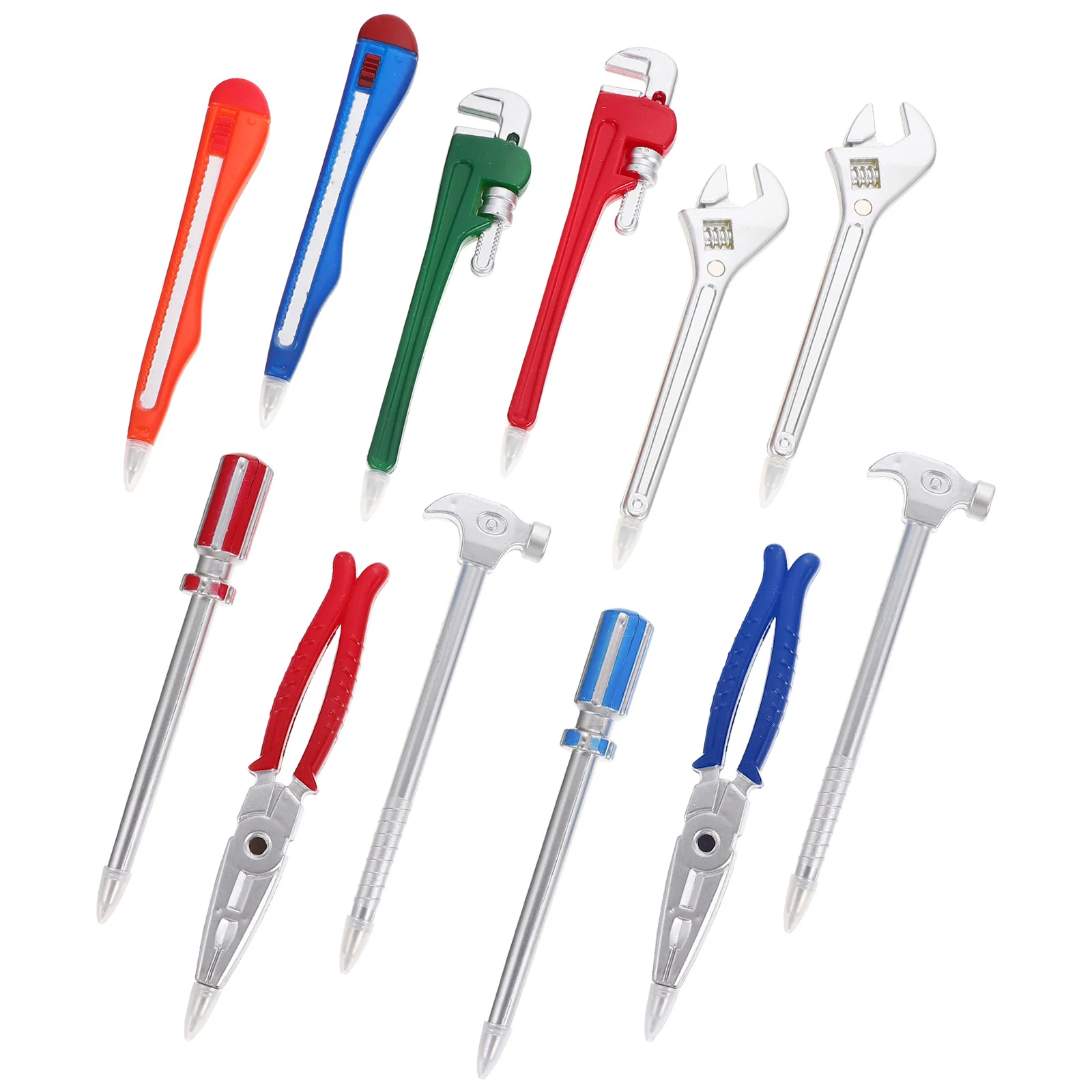 

12 Pcs Hardware Tool Pen Crush Metric Fountain Black Pens Ballpoint Student Supply Portable Fun Convenient Cool Unique