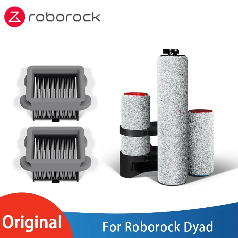 قطع غيار ملحقات أصلية حامل فرشاة رئيسي قابل للفصل فلتر قابل للغسل للمكنسة الكهربائية الذكية Roborock Dyad الرطبة والجافة