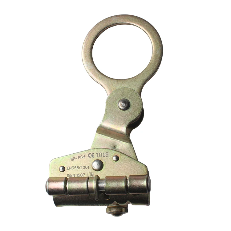 

Custom climbing gear aluminum fall protection rope grab Outdoor rock climbing shrinkage Wire Rope Grab