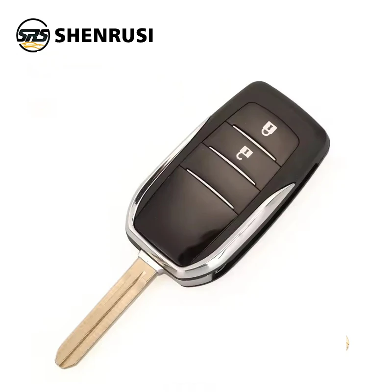 YONSEN 2/3/4B Modifizierte Autoschlüsselhülle Schlüsselgehäuse für Toyota CAMRY 2012 2013 2014 2015 Corolla 2014 2015 mit TOY43 Schlüsselblatt