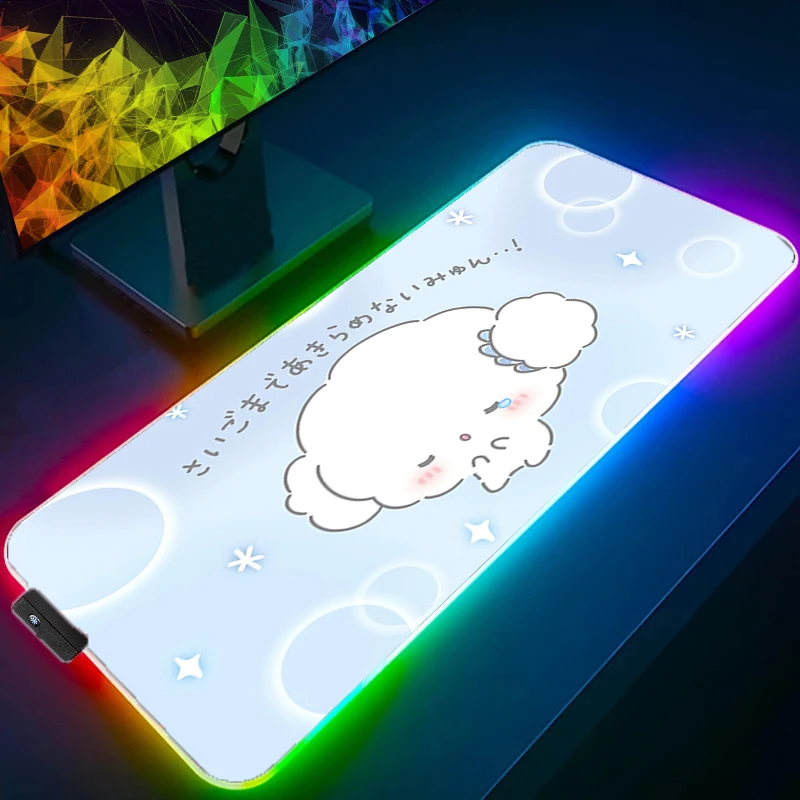 

RGB Mouse pad C-cogimyun gaming accessories computer keyboard gamer Designed specifically Backlight LED Kawaii 900x400 mousepad