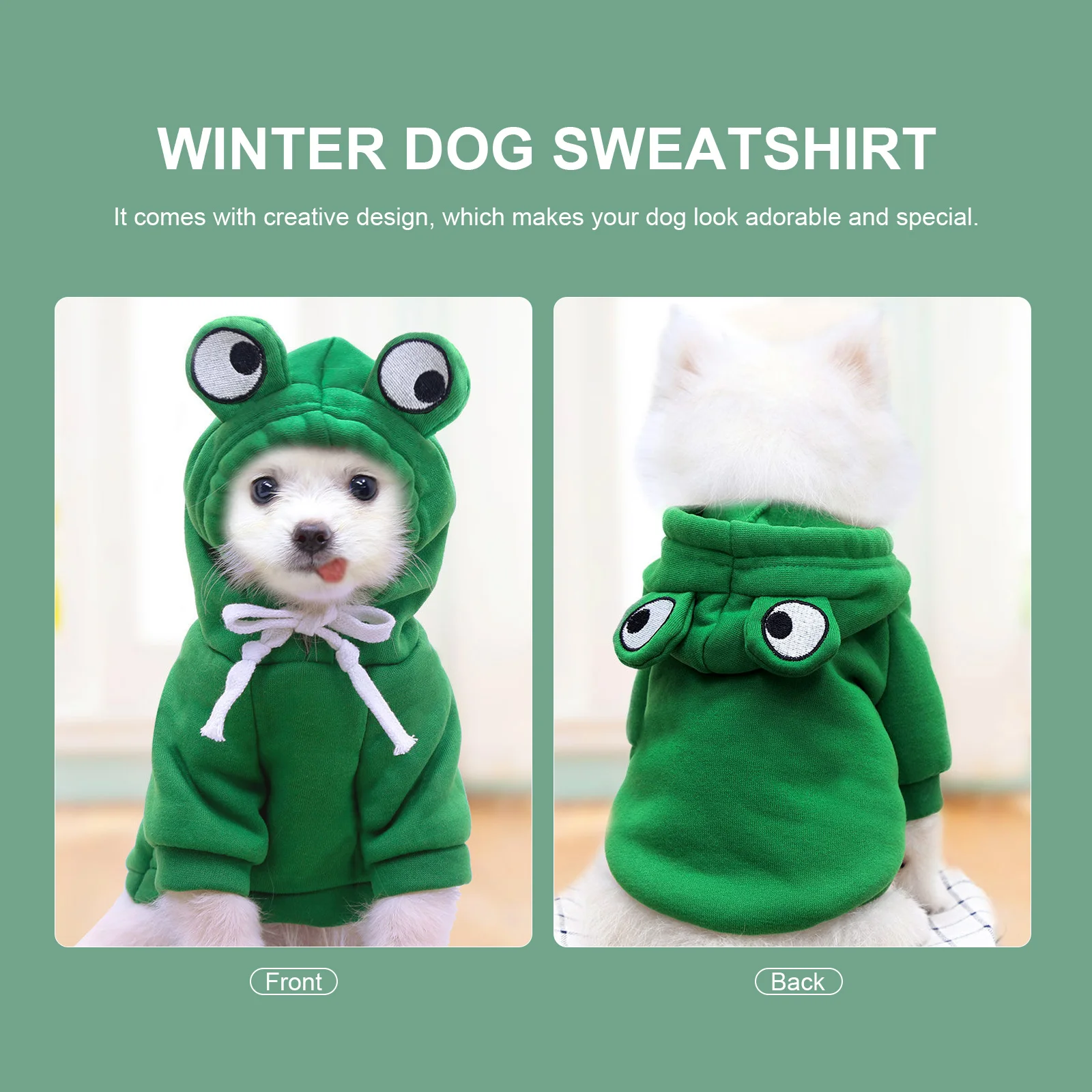 

Dog Sweater Sweaters Cute Clothes Small Dogs Winter Sweatshirt Clothing Puppy for Outfits Pet