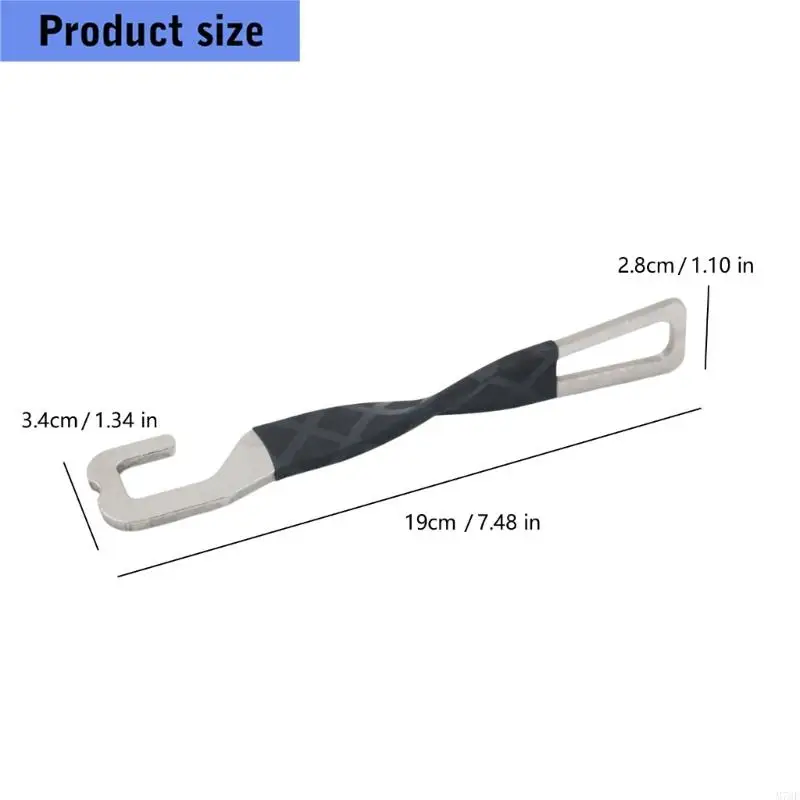 M76E Vehicle Door Ajar Support in Stainless Steel for a Slightly Open Car Door, Wrapped Center Grip, Rest Break Circulation Aid 6