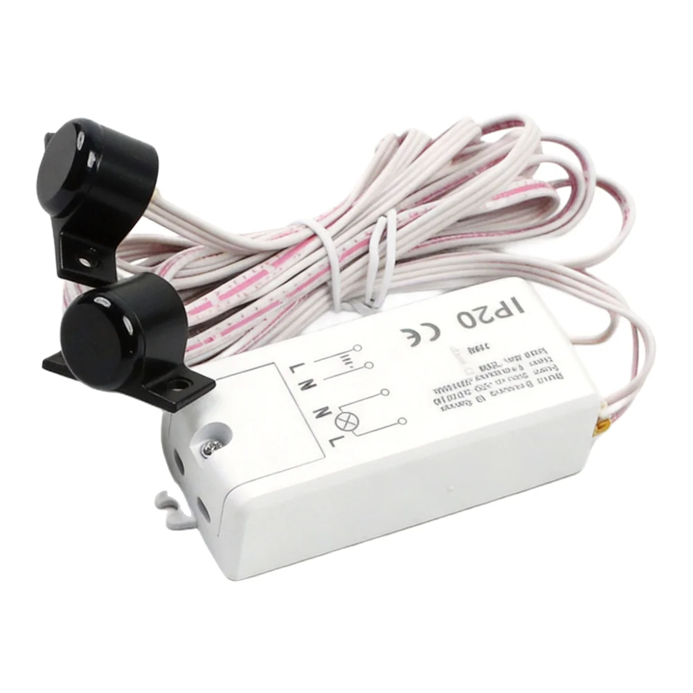 Dual Touch Sensor Induction Switch for Double Door Control with 5cm Sensing Distance and 500W Load Power Capacity