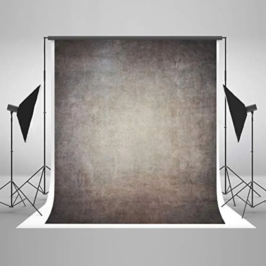 

8ft W x8ft(H) Abstract Black Gray Backdrop Photography Gray Gradient Textured Fabric Professional Portrait Background Photograp