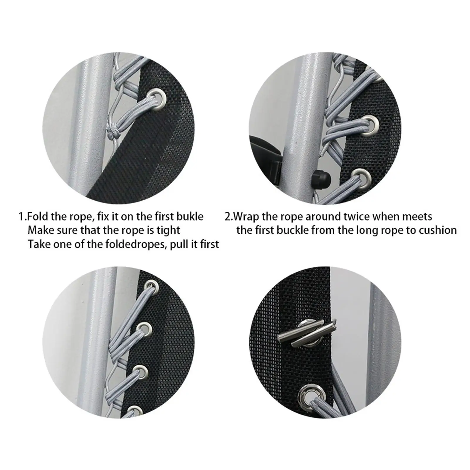 

4Pcs Replacement Cord for Chair for Bungee Chair Sun Lounger