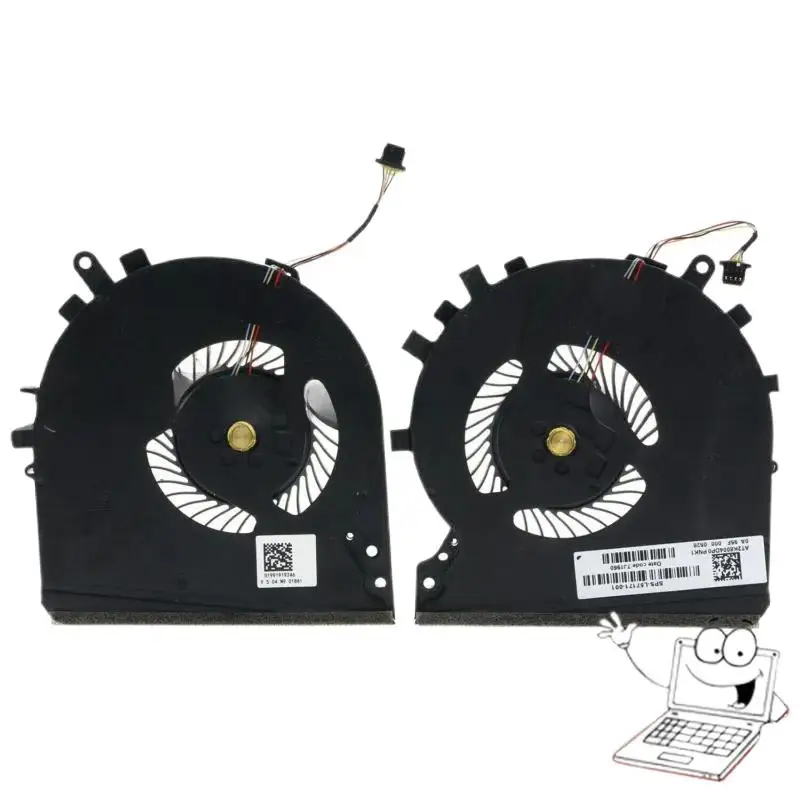 

1 NEW CPU&GPU Fan For HP Pavilion Gaming 15 Laptop 15-DK0068WM 15-DK0020NR =/1