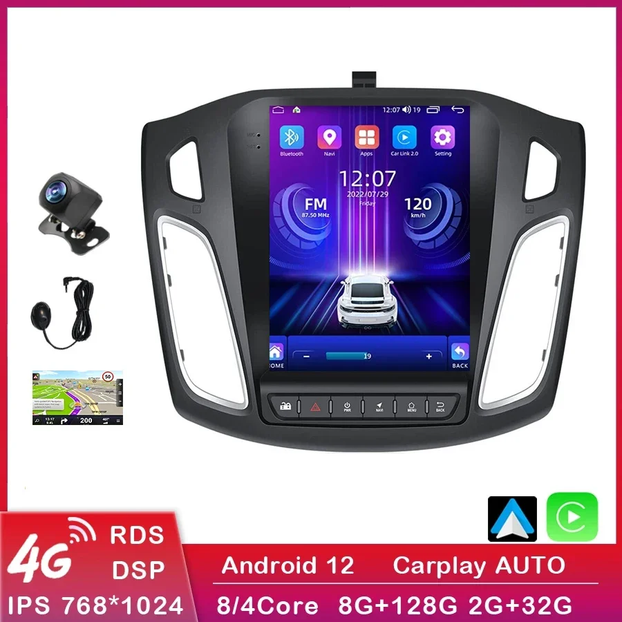 

Android 12 Car Radio for Ford Focus Mk3 2011-2019 Multimedia Player Carplay Head Unit Stereo 9.7inch Audio 2Din Navigation