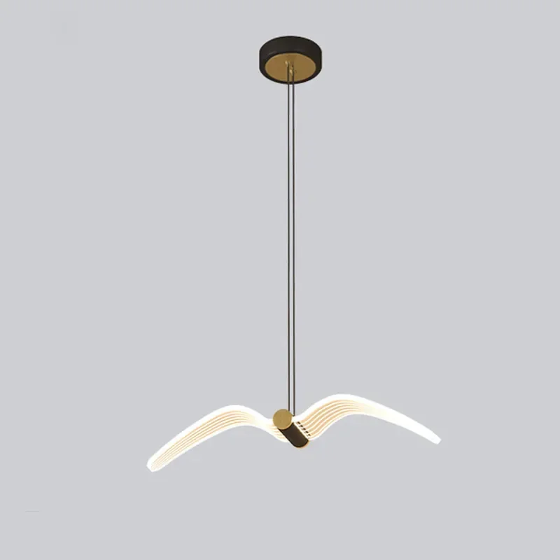 Small Chandelier Light for Bedside Luxury Nordic Simple Modern Creative Wall Lamp for Bedroom 2021 New Seagull Chandelier