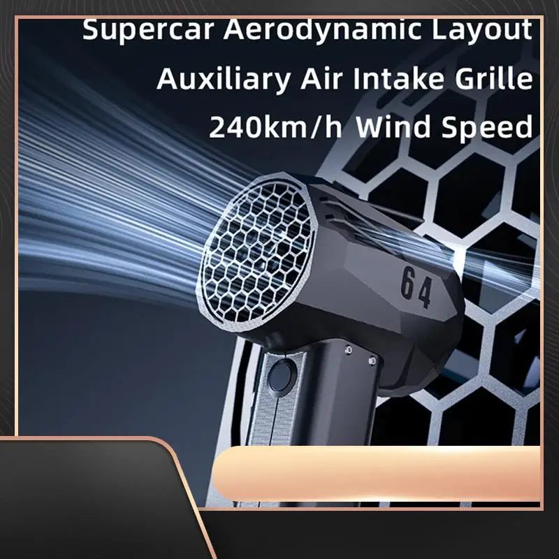 

X64 Turbo Jet Fan Car Violent Blower Brushless Motor High Power Handheld Duct Fan Thrust 1400G Wind Speed 240Km/H