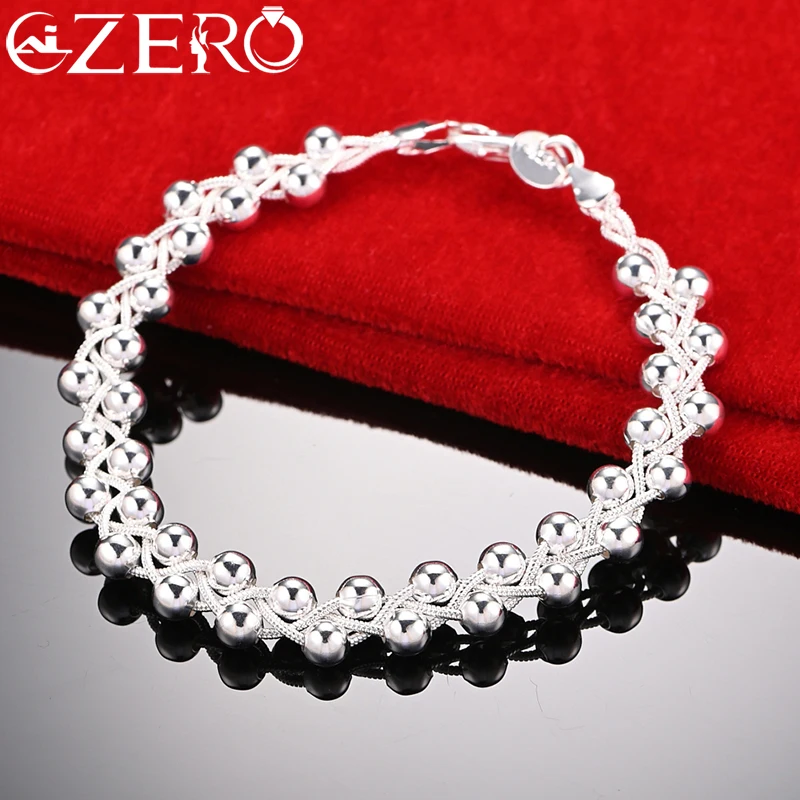 

Браслет-цепочка ALIZERO из серебра 925 пробы с плетеными бусинами для женщин, модные ювелирные украшения для свадьбы, вечеринки, Рождества