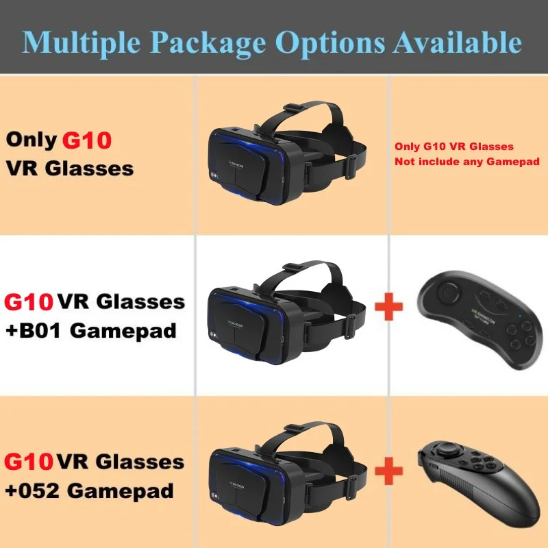 Occhiali VR per realtà virtuale Occhiali 3D per film con Occhiali VR per realtà virtuale Occhiali 3D per film con