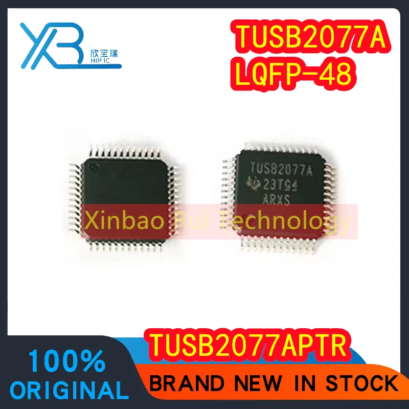 TUSB2077APTR LQFP-48 Hub Controlador Chip, 100% Brand New e Original Eletrônica, 1 ou 5 peças