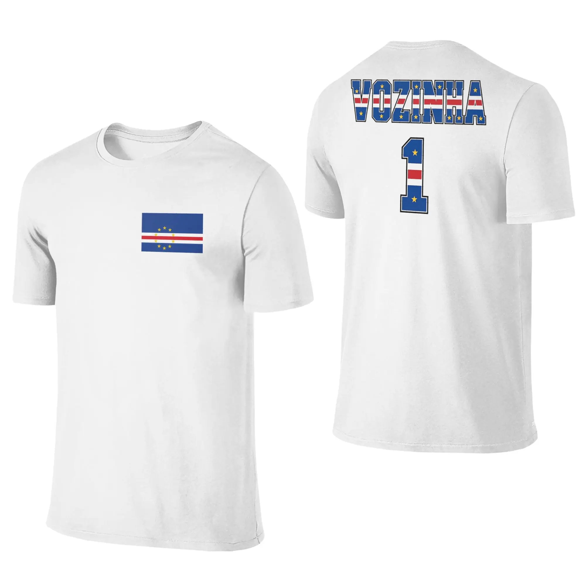 Cape Verde Vozinha #1 Goalkeeper Jersey T-Shirt Summer  Streetwear T-Shirts Cotton Harajuku Short Sleeve Casual Top Tees
