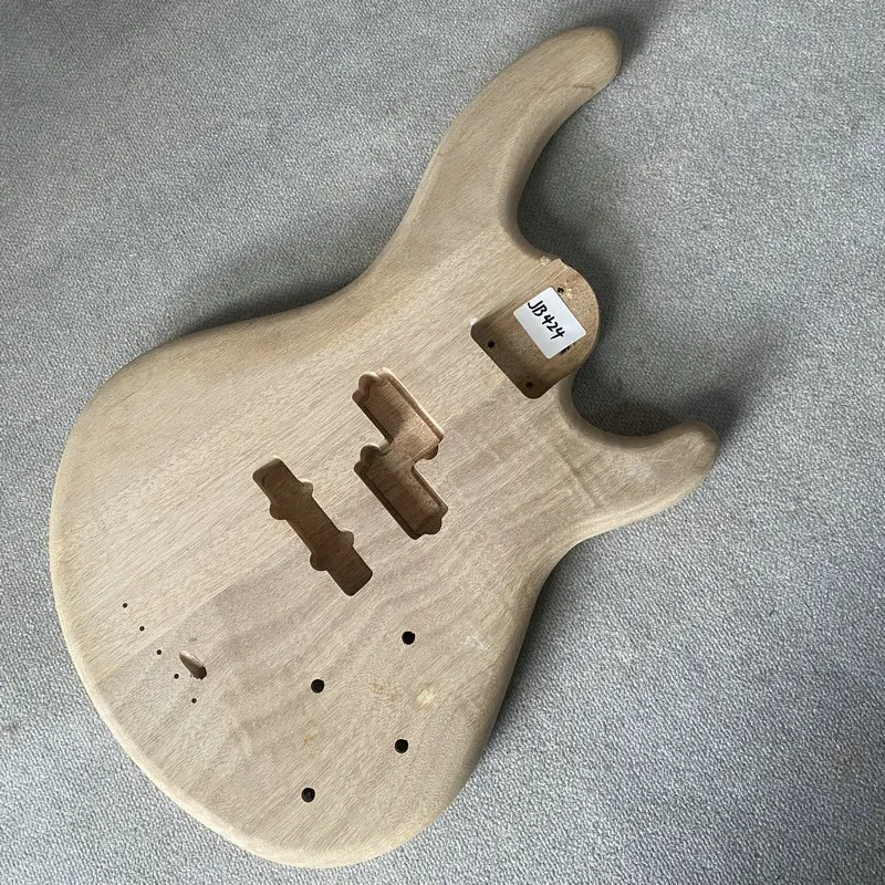

JB424 No Paints 4 String Electric Guitar Bass Body Solid Redwood Right Hand PJB Pickups DIY&Replace Unfinished