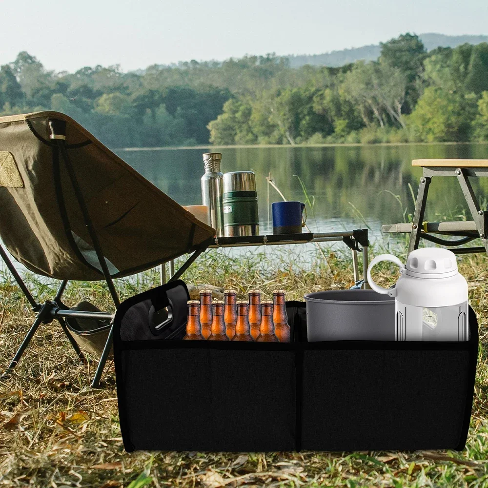 30L Foldableable Portable Car Storage Box Car Storage Box Car Truck Trunk Storage Box Camping Style Outing Storage