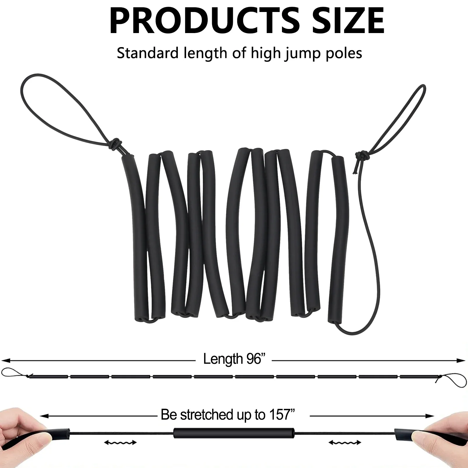 

Складная тренировочная веревка для прыжков в высоту, которую нелегко сломать, нелегко деформировать. Качественный пенопластовый материал. Прочный и надежный.