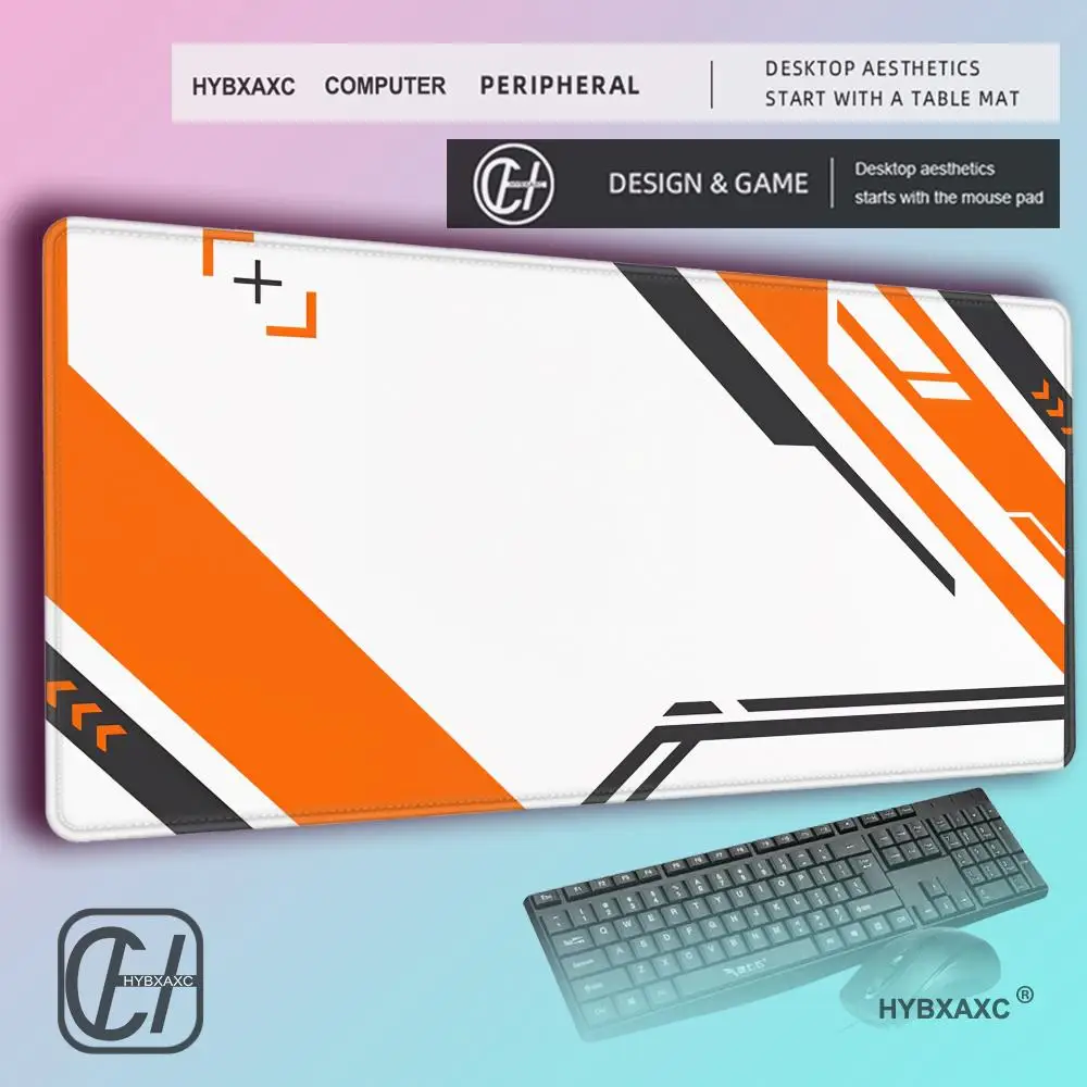 HYBXAXC Geometric Pattern Extra Large Gaming Mouse Pad, Non-Slip Edge Keyboard Rug, XXL Desktop Mouse Mat, Computer Accessories
