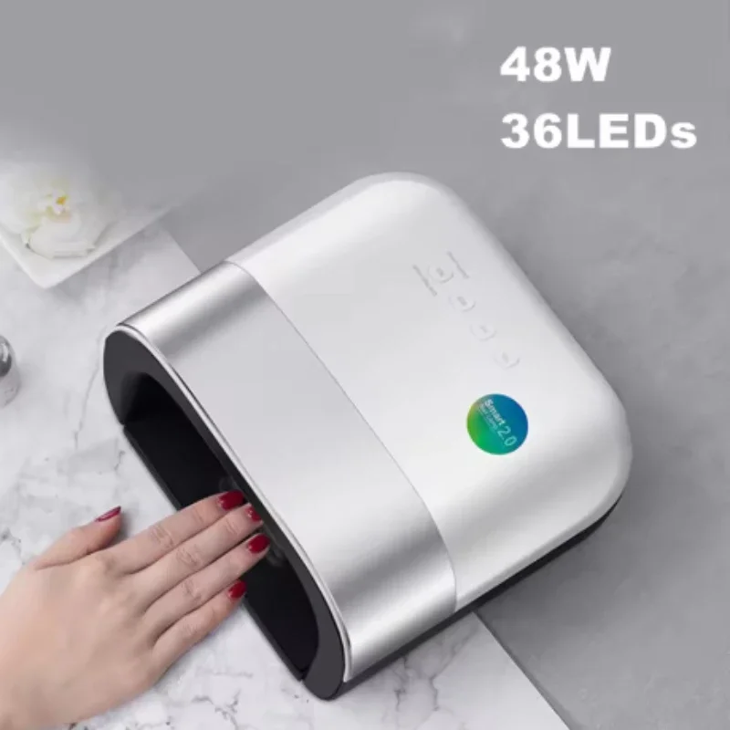 

48W Smart UV LED Lamp Nail Dryer 36PCS LEDs Gel Polish Intelligent Auto Sensor One Hand Nails Dryers Quick-drying Nail Equipment